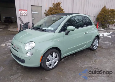 2012 Fiat 500C Pop from USA, damaged, VIN 3C3CFFDR3CT385931